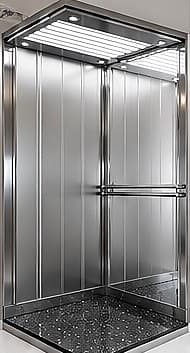 Stainless Steel Modern cabin interior