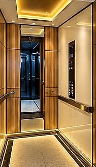 Warm Modern Fusion cabin interior